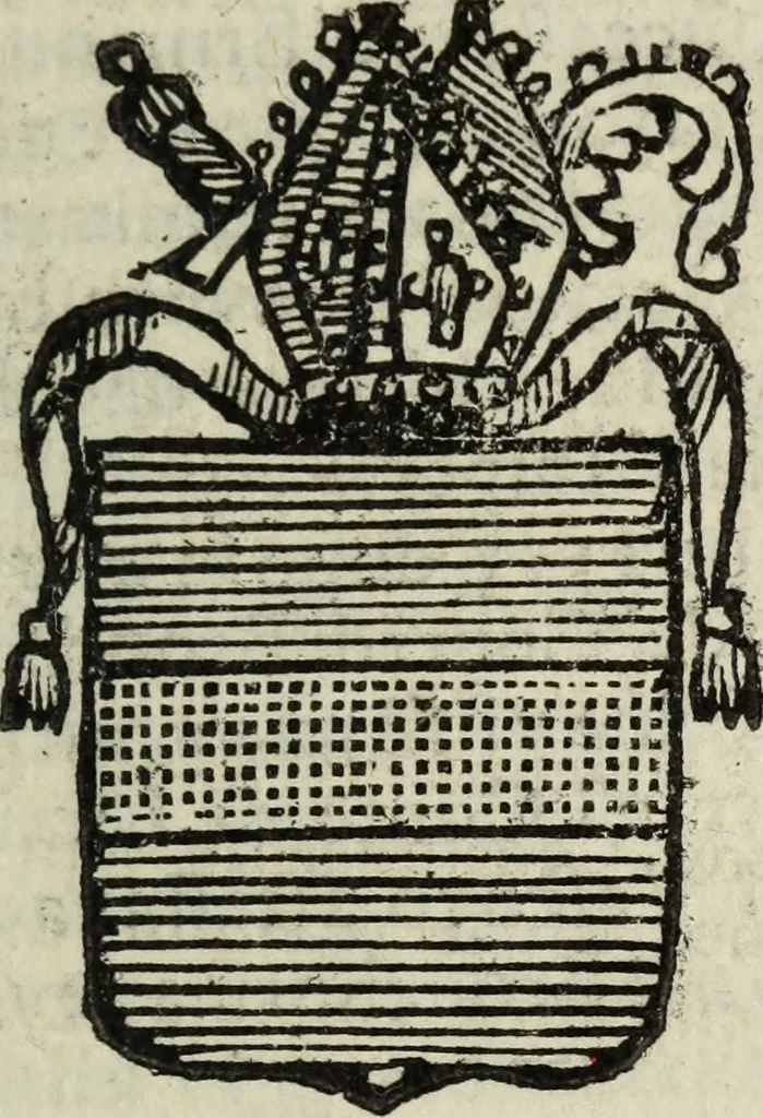 An illustration from Li sovrani del mondo : Opera, che dà notitia della genealogia delle loro famiglie, dell'ampiezza, e governo de' loro stati ... con un catalogo degli autori, che meglio ne hanno scritto, 1720, leaf 270