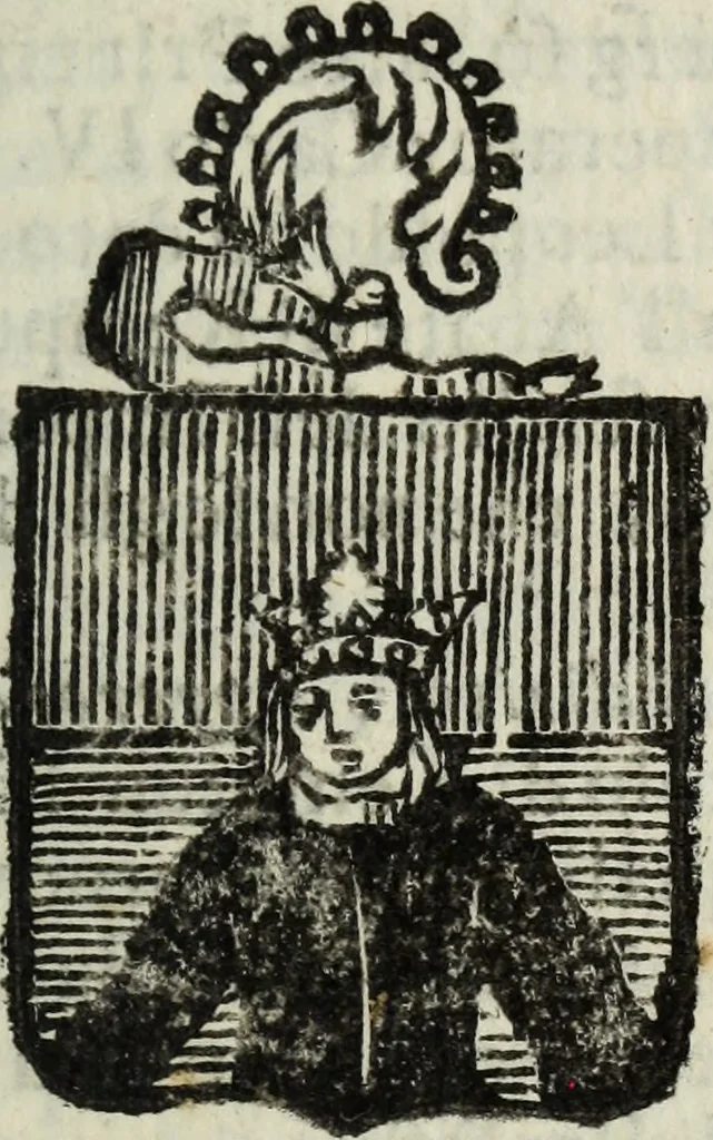 An illustration from Li sovrani del mondo : Opera, che dà notitia della genealogia delle loro famiglie, dell'ampiezza, e governo de' loro stati ... con un catalogo degli autori, che meglio ne hanno scritto, 1720, leaf 286