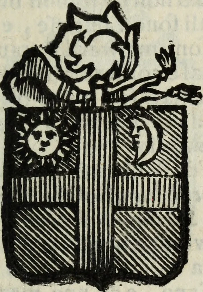 An illustration from Li sovrani del mondo : Opera, che dà notitia della genealogia delle loro famiglie, dell'ampiezza, e governo de' loro stati ... con un catalogo degli autori, che meglio ne hanno scritto, 1720, leaf 310