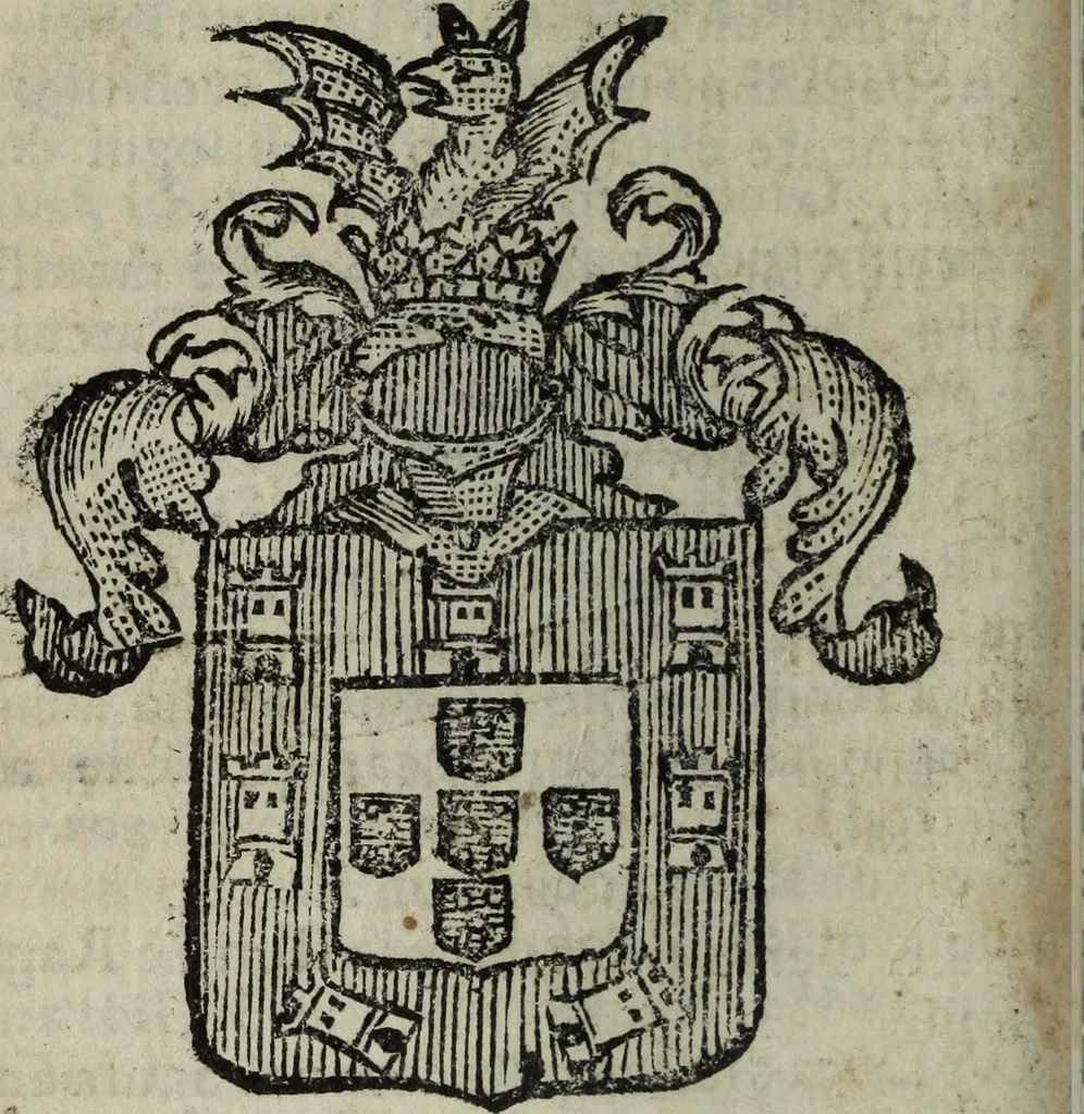 An illustration from Li sovrani del mondo : Opera, che dà notitia della genealogia delle loro famiglie, dell'ampiezza, e governo de' loro stati ... con un catalogo degli autori, che meglio ne hanno scritto, 1720, leaf 221