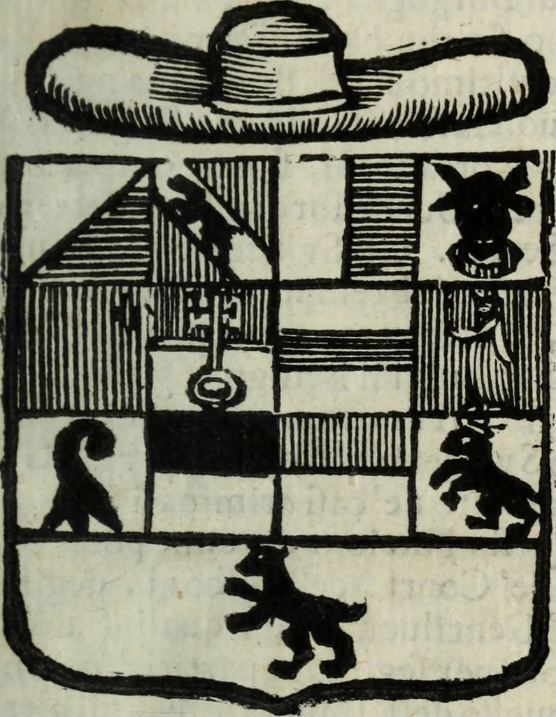 An illustration from Li sovrani del mondo : Opera, che dà notitia della genealogia delle loro famiglie, dell'ampiezza, e governo de' loro stati ... con un catalogo degli autori, che meglio ne hanno scritto, 1720, leaf 8