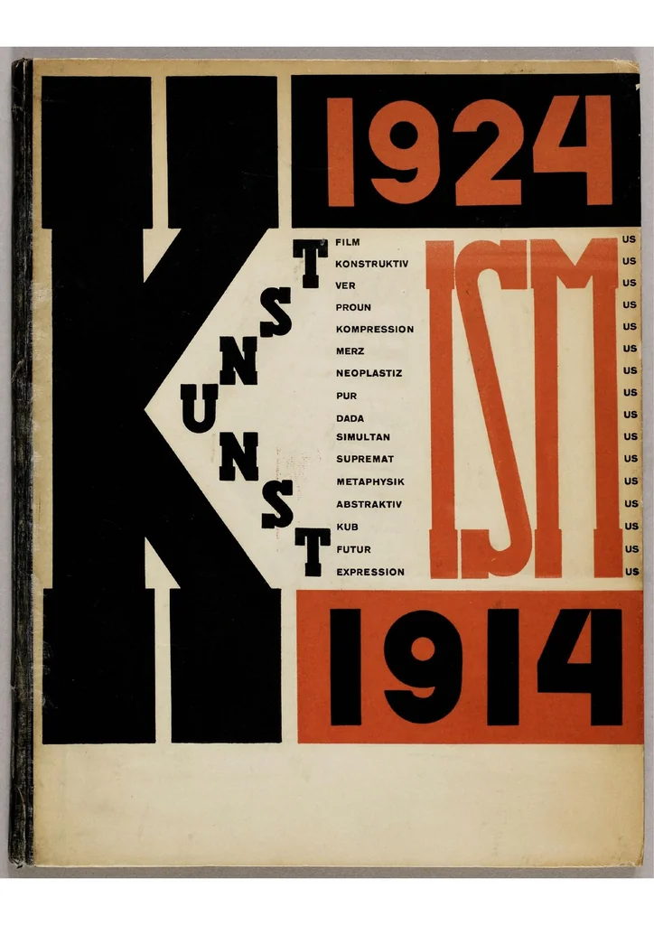 An illustration from Die Kunstismen / Les Ismes de L'Art / The Isms of Art 1914 1924, 1925, leaf 0