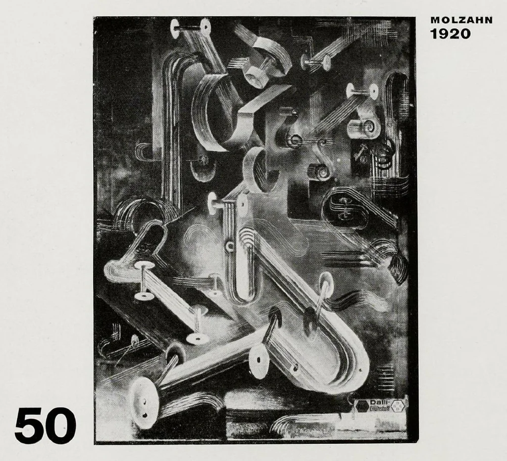 An illustration from Die Kunstismen / Les Ismes de L'Art / The Isms of Art 1914 1924, 1925, leaf 50
