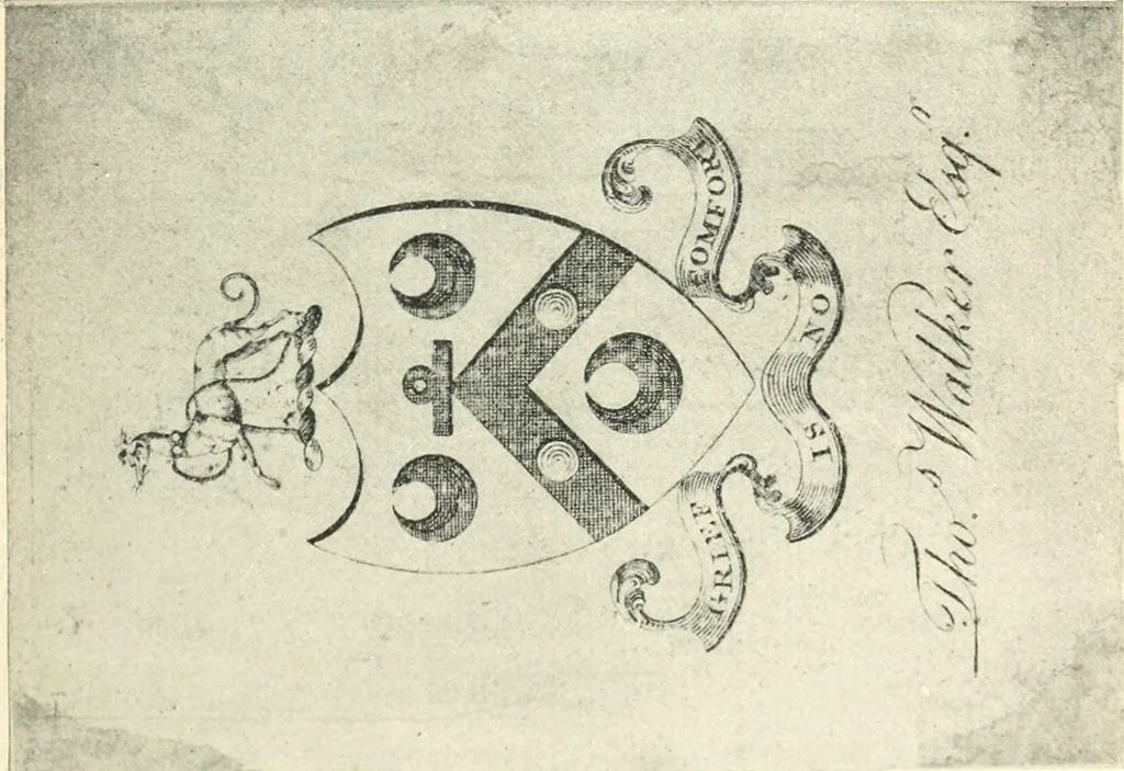 An illustration from A list of Canadian bookplates : with a review of the history of ex libris in the Dominion, 1919, leaf 124