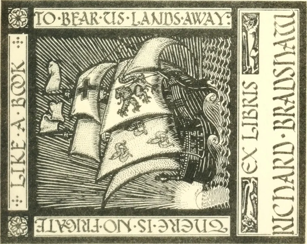 An illustration from A list of Canadian bookplates : with a review of the history of ex libris in the Dominion, 1919, leaf 134