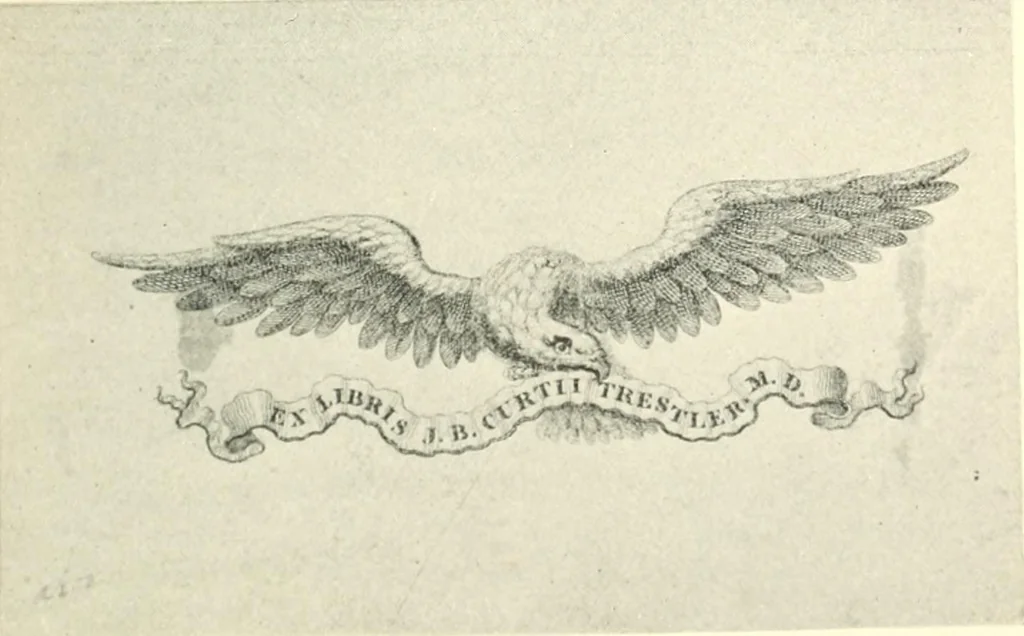 An illustration from A list of Canadian bookplates : with a review of the history of ex libris in the Dominion, 1919, leaf 142