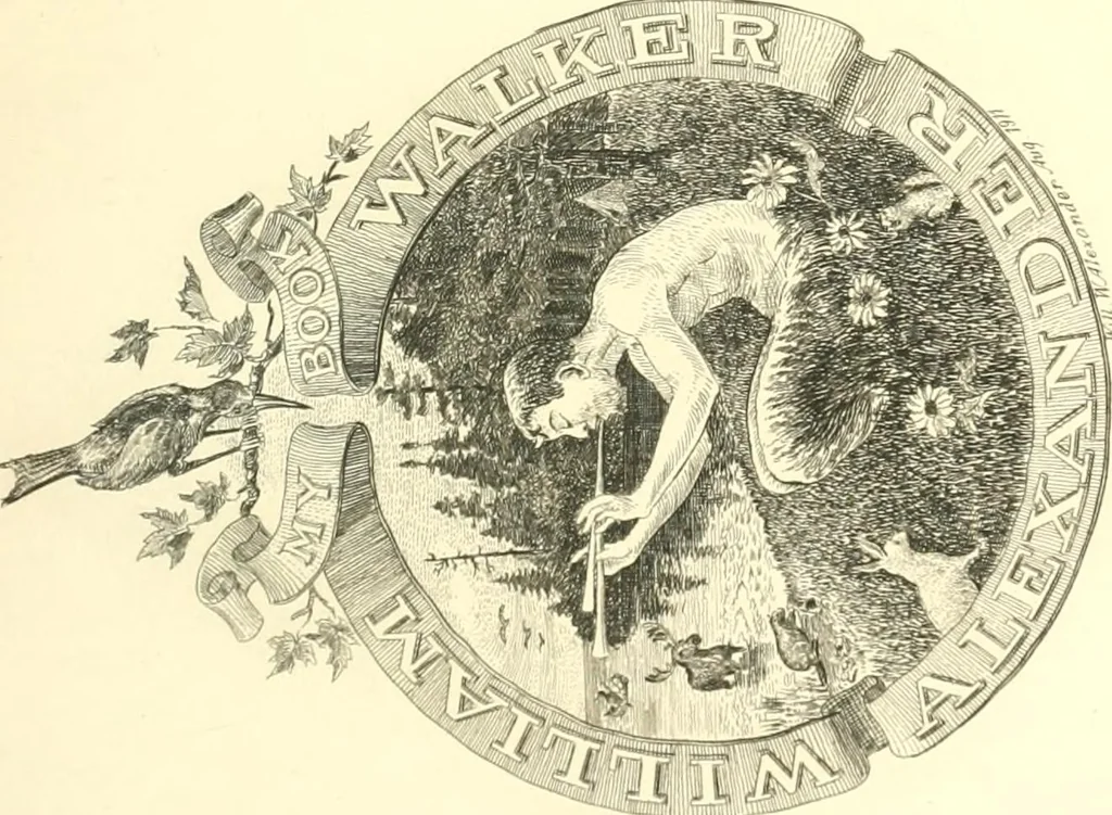An illustration from A list of Canadian bookplates : with a review of the history of ex libris in the Dominion, 1919, leaf 32