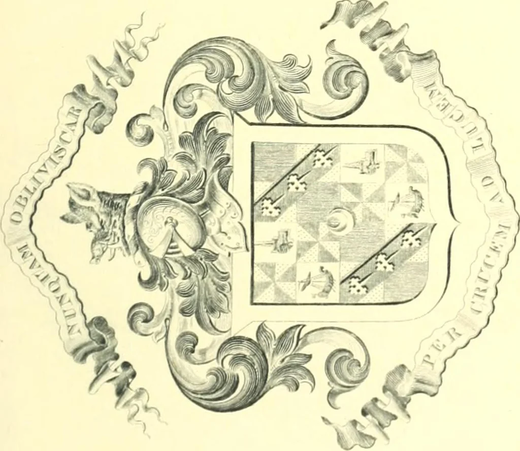 An illustration from A list of Canadian bookplates : with a review of the history of ex libris in the Dominion, 1919, leaf 44