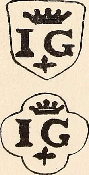 An illustration from A list of early American silversmiths and their marks, 1917, leaf 69