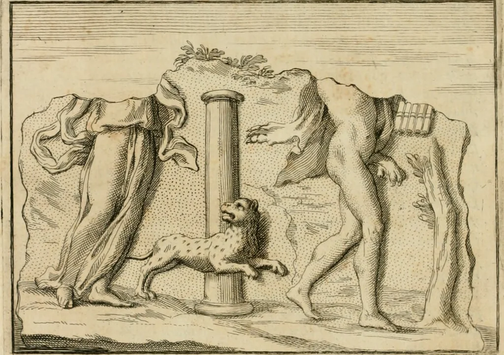 An illustration from L'istoria della Chiesa di S. Giovanni avanti Porta Latina, titolo cardinalizio, 1716, leaf 105