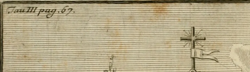 An illustration from L'istoria della Chiesa di S. Giovanni avanti Porta Latina, titolo cardinalizio, 1716, leaf 99