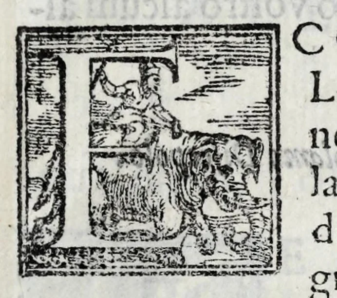 An illustration from L'istoria di Verona, del sig. Girolamo dalla Corte gentil'huomo veronese : divisa in dve parti, et in XXII libri : nella qvale non solo a pieno si contengono le cose pertinenti alla detta città, ma molte altre ancora si toccano, che alle altre città, & luoghi circonuicini si aspettano : con la tauola in ciascuna parte delle cose più notabili, 1592, leaf 13