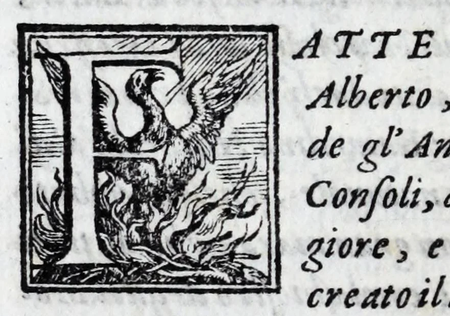 An illustration from L'istoria di Verona, del sig. Girolamo dalla Corte gentil'huomo veronese : divisa in dve parti, et in XXII libri : nella qvale non solo a pieno si contengono le cose pertinenti alla detta città, ma molte altre ancora si toccano, che alle altre città, & luoghi circonuicini si aspettano : con la tauola in ciascuna parte delle cose più notabili, 1592, leaf 618