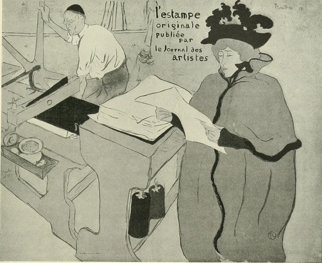An illustration from Lithography and lithographers; some chapters in the history of the art, 1915, leaf 200