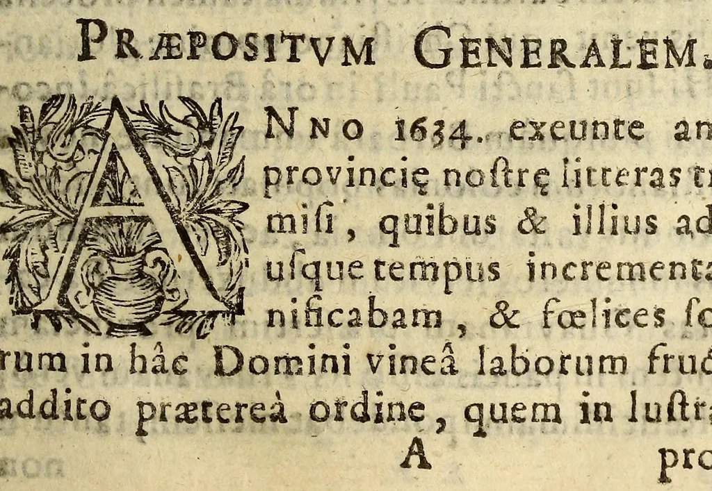 An illustration from Litterae annuae Provinciae Paraquariae Societatis Iesu ad admodùm R.P. Mutium Vitellescum ejusdem societatis Praepositum Generalem : missae à R.P. Jacobo de Beroa Paraquariae praeposito provinciali, ex Hispanico autographo Latinè redditae à P. Francisco de Hamal Belgâ societatis ejusdem, 1642, leaf 15