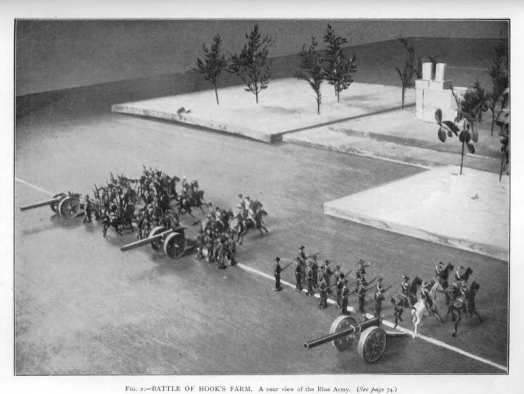 An illustration from Little Wars, 1913, leaf 15