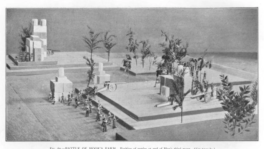 An illustration from Little Wars, 1913, leaf 26