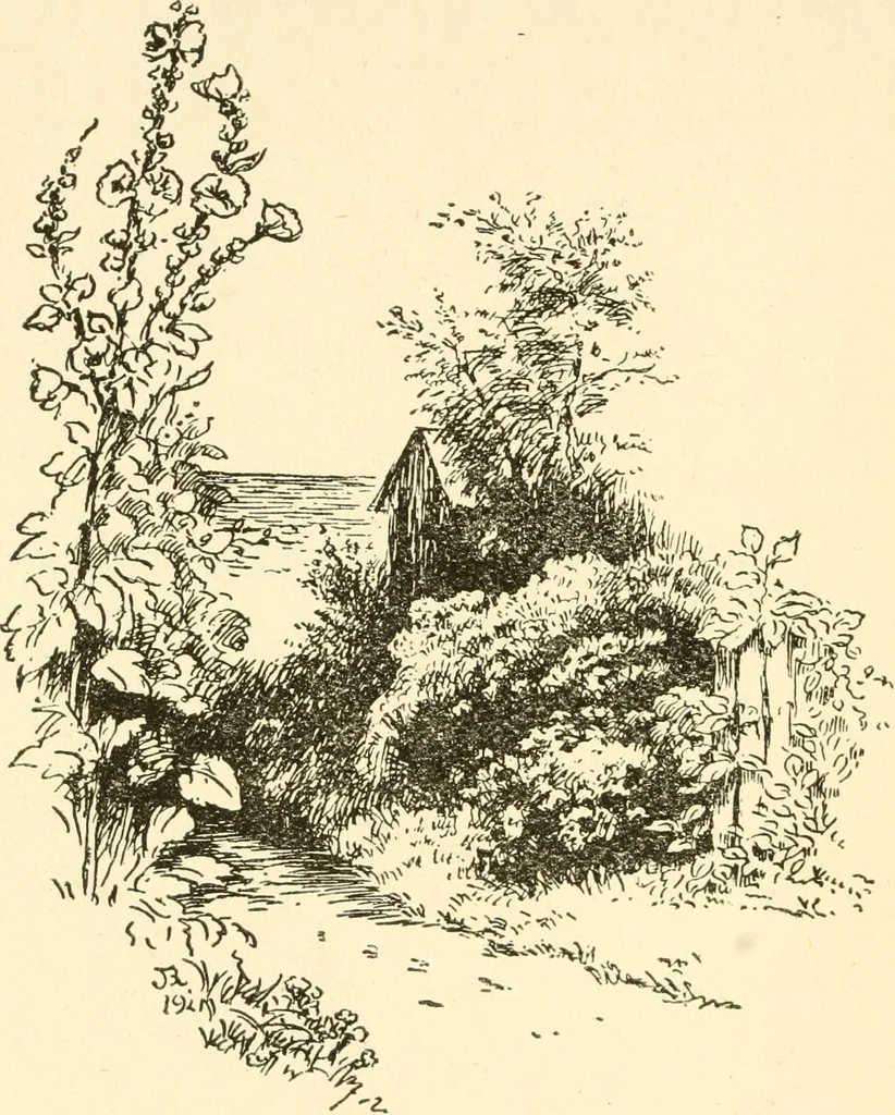 An illustration from Little book of garden songs, 1921, leaf 5