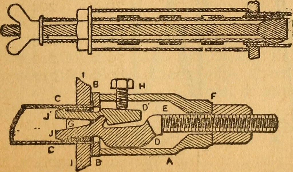 An illustration from The little gold mine. Conklin's handy manual of the mechanical arts and house plans .., 1889, leaf 306