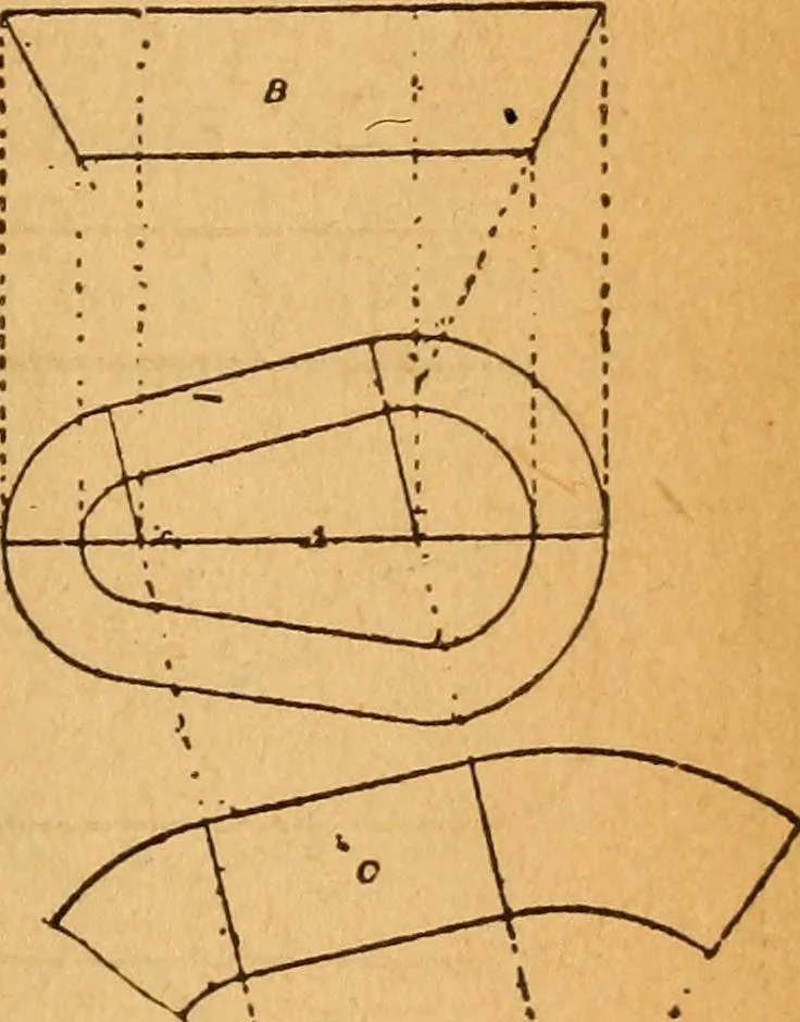 An illustration from The little gold mine. Conklin's handy manual of the mechanical arts and house plans .., 1889, leaf 380