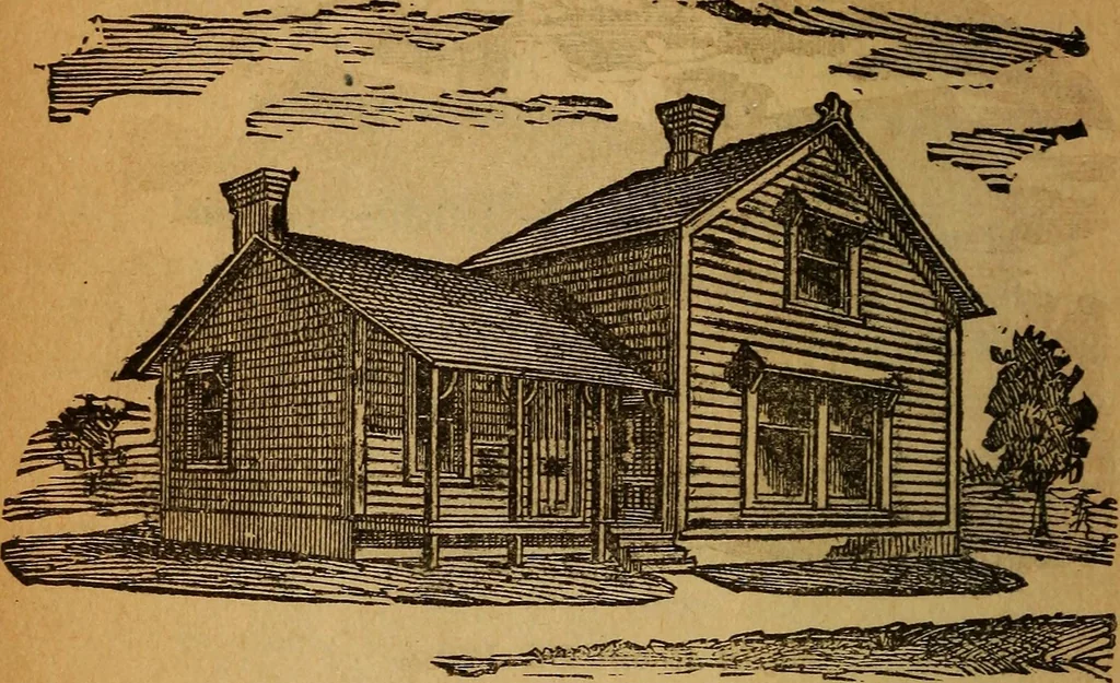 An illustration from The little gold mine. Conklin's handy manual of the mechanical arts and house plans .., 1889, leaf 481