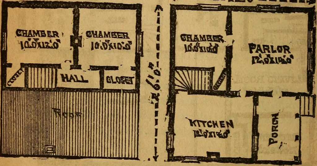 An illustration from The little gold mine. Conklin's handy manual of the mechanical arts and house plans .., 1889, leaf 481