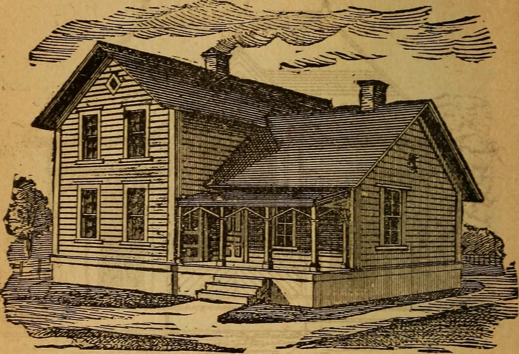 An illustration from The little gold mine. Conklin's handy manual of the mechanical arts and house plans .., 1889, leaf 483