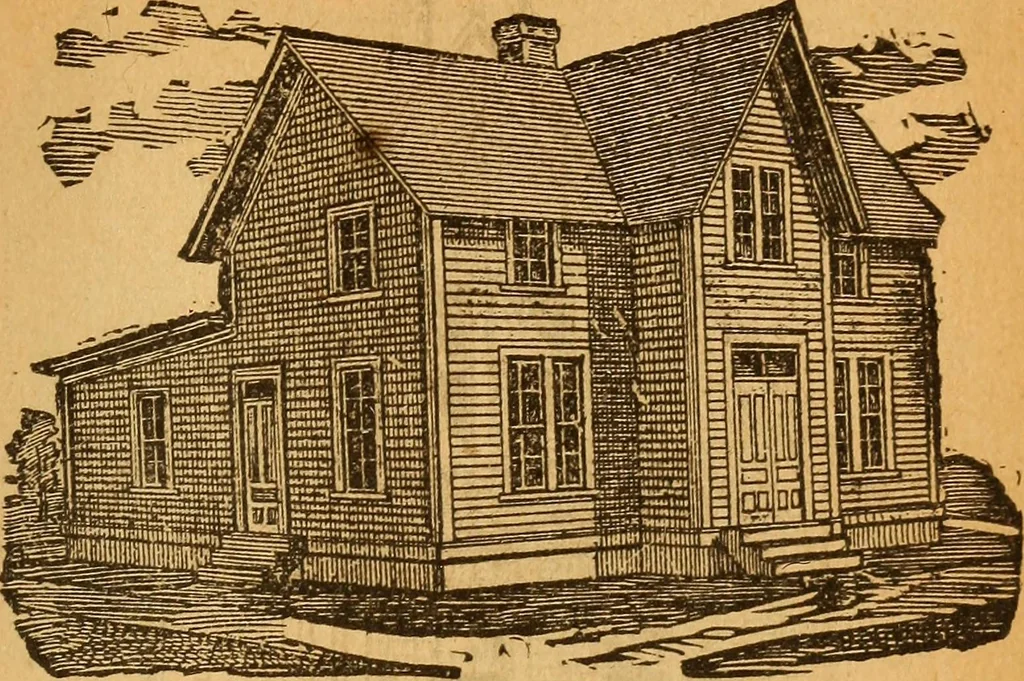 An illustration from The little gold mine. Conklin's handy manual of the mechanical arts and house plans .., 1889, leaf 492