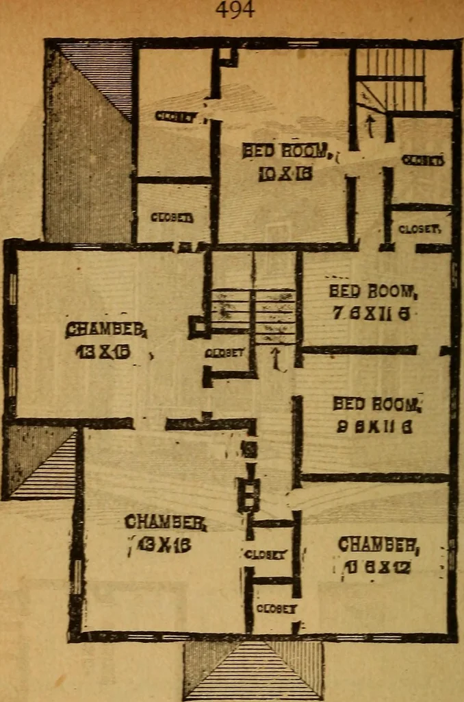 An illustration from The little gold mine. Conklin's handy manual of the mechanical arts and house plans .., 1889, leaf 495