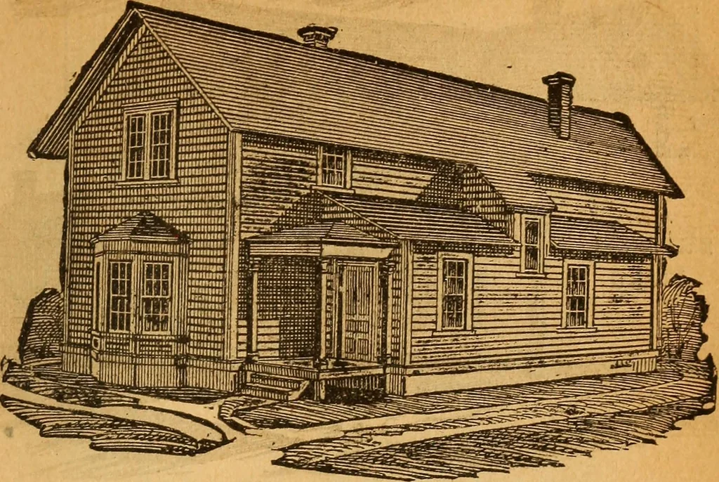 An illustration from The little gold mine. Conklin's handy manual of the mechanical arts and house plans .., 1889, leaf 498