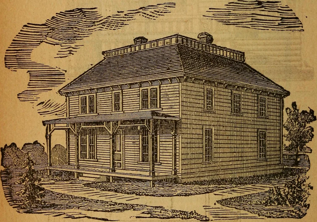 An illustration from The little gold mine. Conklin's handy manual of the mechanical arts and house plans .., 1889, leaf 499