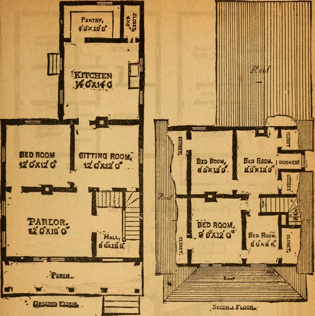 An illustration from The little gold mine. Conklin's handy manual of the mechanical arts and house plans .., 1889, leaf 502