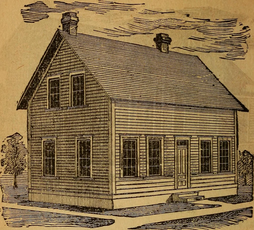 An illustration from The little gold mine. Conklin's handy manual of the mechanical arts and house plans .., 1889, leaf 503