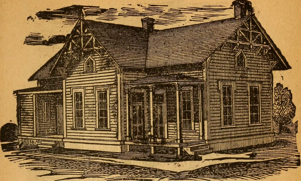 An illustration from The little gold mine. Conklin's handy manual of the mechanical arts and house plans .., 1889, leaf 504