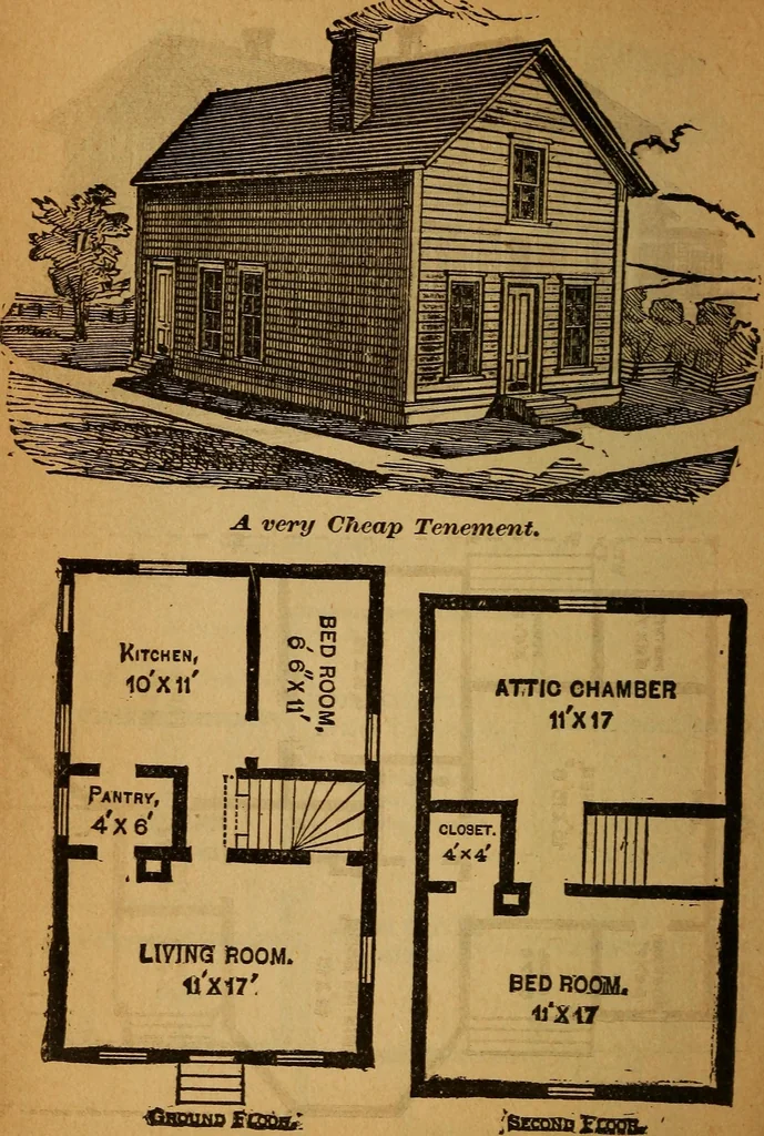 An illustration from The little gold mine. Conklin's handy manual of the mechanical arts and house plans .., 1889, leaf 505