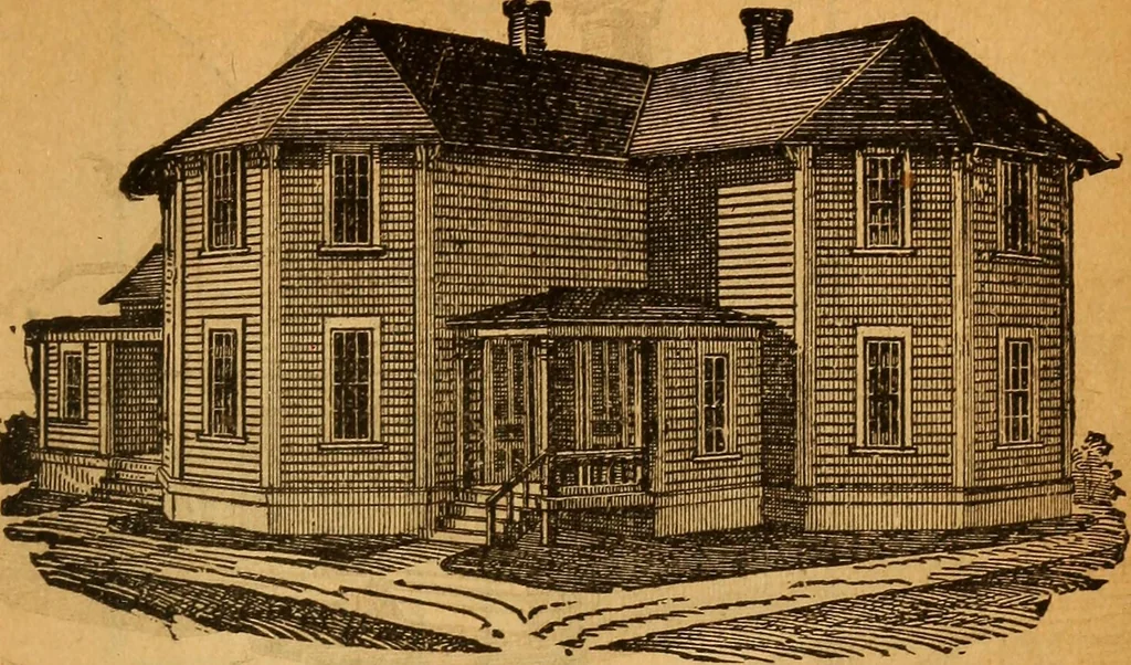 An illustration from The little gold mine. Conklin's handy manual of the mechanical arts and house plans .., 1889, leaf 506