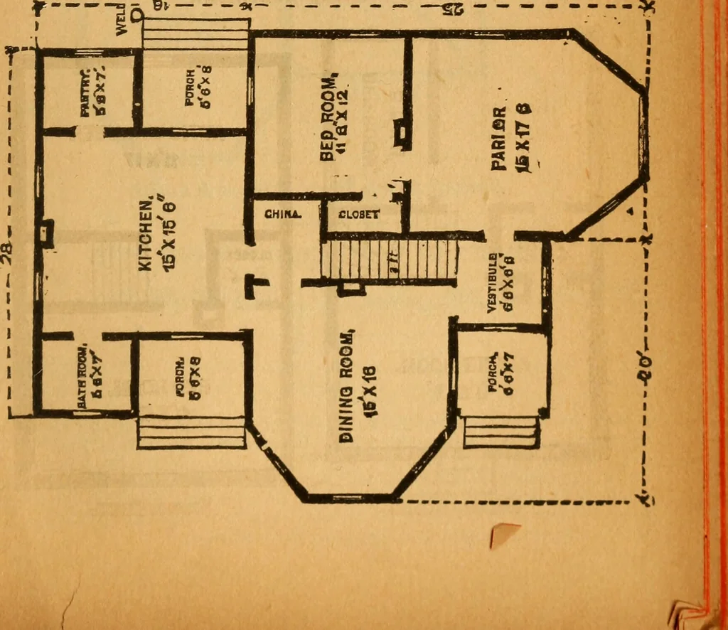 An illustration from The little gold mine. Conklin's handy manual of the mechanical arts and house plans .., 1889, leaf 506