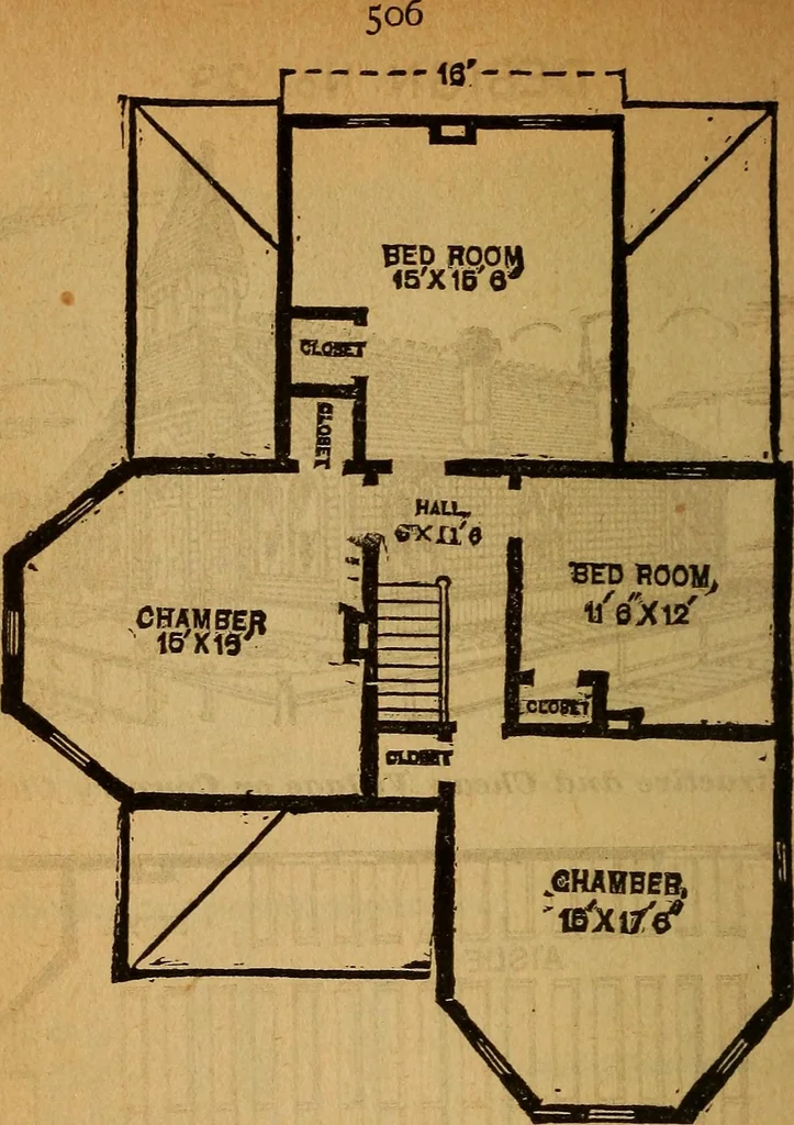 An illustration from The little gold mine. Conklin's handy manual of the mechanical arts and house plans .., 1889, leaf 507