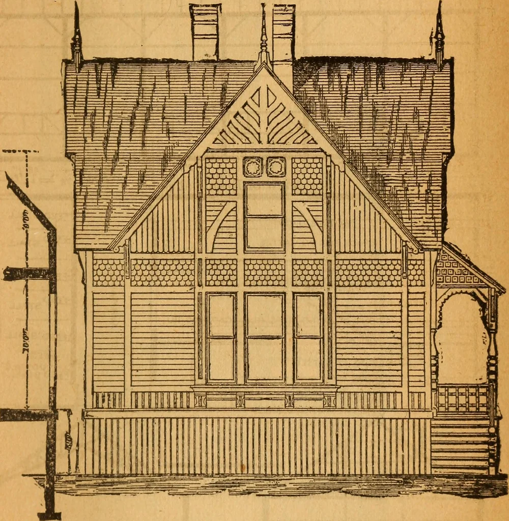 An illustration from The little gold mine. Conklin's handy manual of the mechanical arts and house plans .., 1889, leaf 518