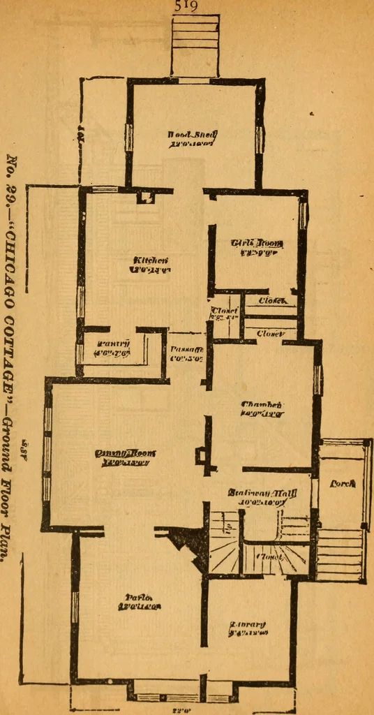 An illustration from The little gold mine. Conklin's handy manual of the mechanical arts and house plans .., 1889, leaf 520