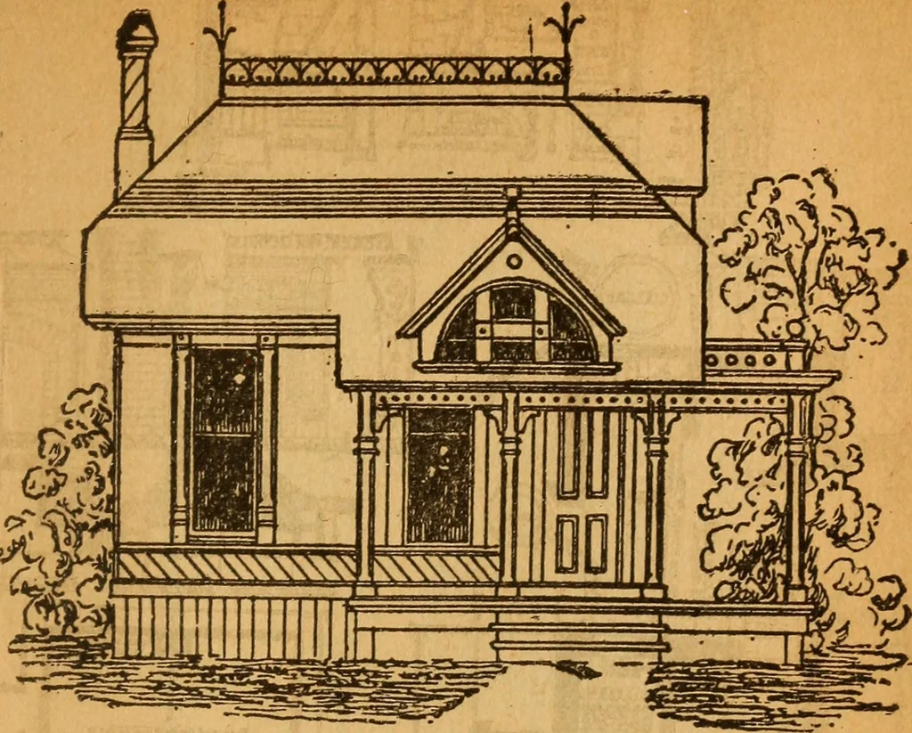 An illustration from The little gold mine. Conklin's handy manual of the mechanical arts and house plans .., 1889, leaf 526