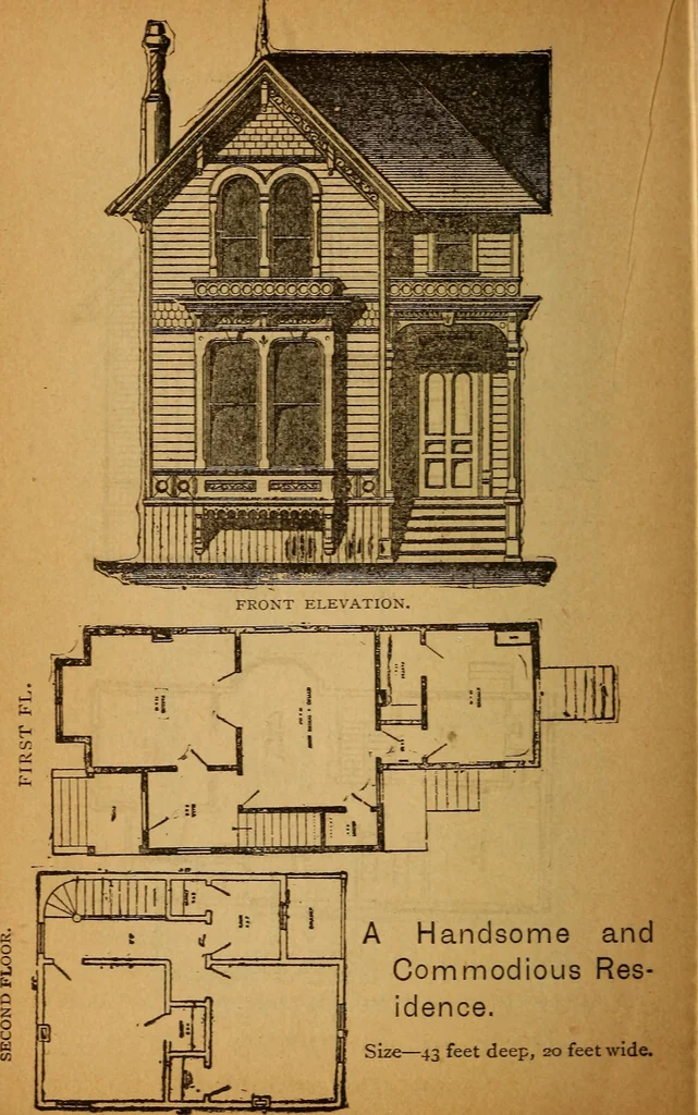 An illustration from The little gold mine. Conklin's handy manual of the mechanical arts and house plans .., 1889, leaf 527