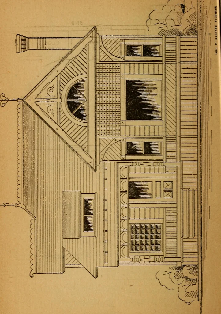 An illustration from The little gold mine. Conklin's handy manual of the mechanical arts and house plans .., 1889, leaf 529