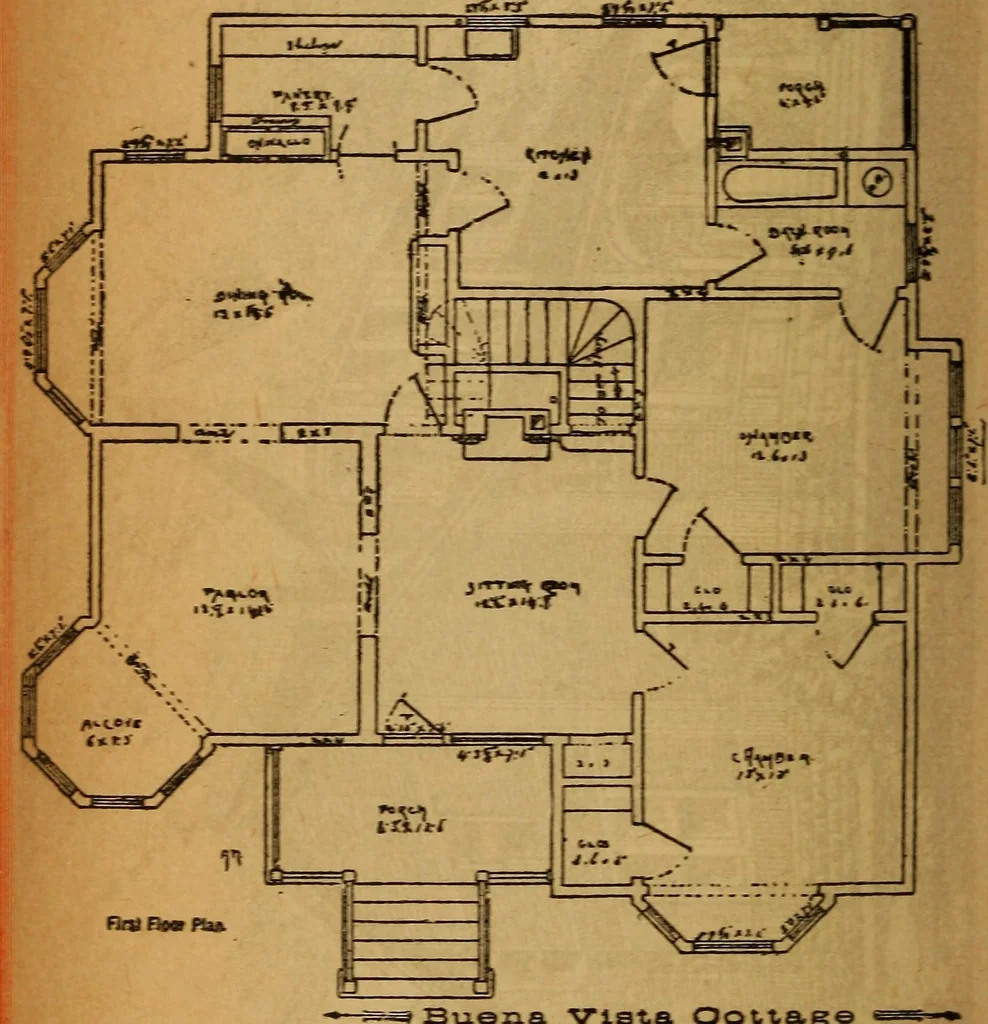 An illustration from The little gold mine. Conklin's handy manual of the mechanical arts and house plans .., 1889, leaf 539