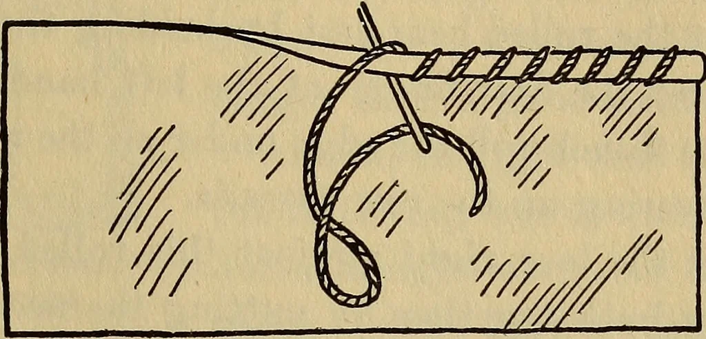 An illustration from A little sewing book for a little girl, 1918, leaf 134