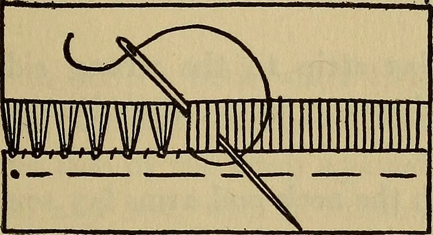 An illustration from A little sewing book for a little girl, 1918, leaf 144