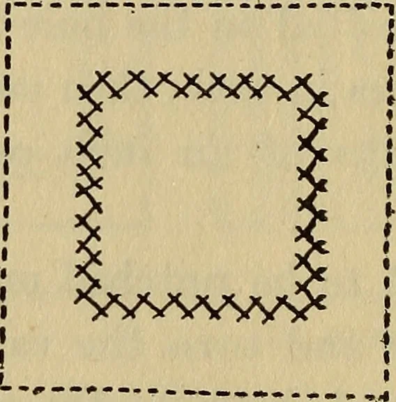 An illustration from A little sewing book for a little girl, 1918, leaf 197