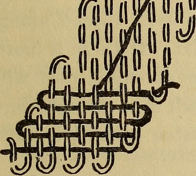 An illustration from A little sewing book for a little girl, 1918, leaf 202