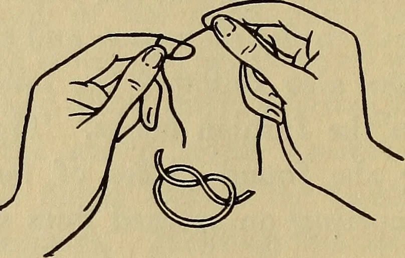 An illustration from A little sewing book for a little girl, 1918, leaf 27