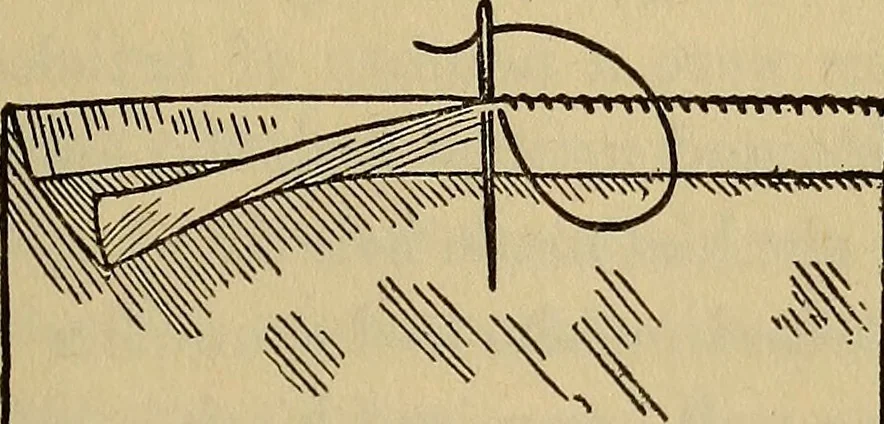 An illustration from A little sewing book for a little girl, 1918, leaf 60